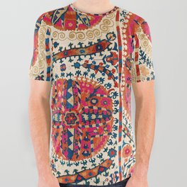 Large Medallion Suzani Print All Over Graphic Tee
