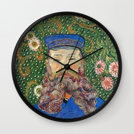 Portrait of the Postman by Vincent van Gogh Wall Clock