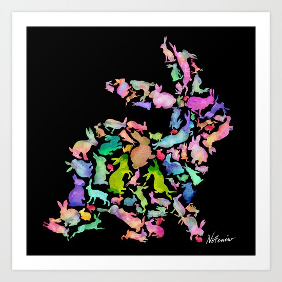 Soul Bunny - Spring Time - Dark Art Print