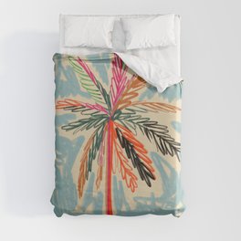 VACATION PALM TREE Duvet Cover