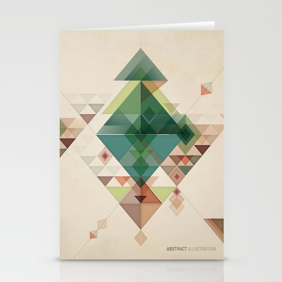 Abstract illustration Stationery Cards