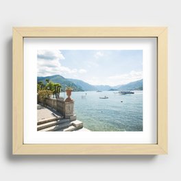Lake Como with Steps Recessed Framed Print