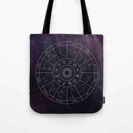 Zodiac Map Tote Bag