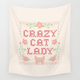 Crazy Cat Lady Wall Tapestry