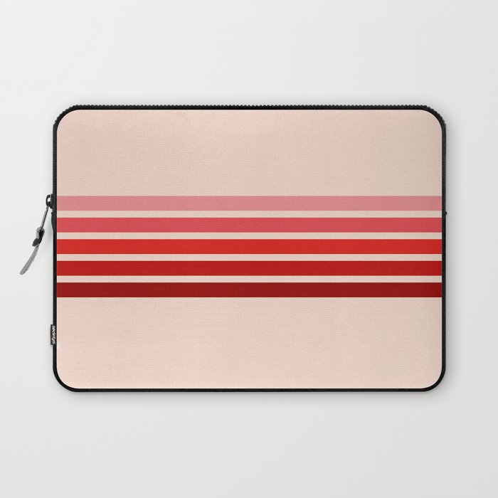 Abstract Minimal Retro Stripes 70s Style - Hisahide Laptop Sleeve