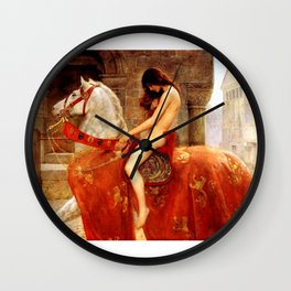 Lady Godiva Wall Clock | Godiva, Art, Painting, Fineart, Lady, Wallart, Collier, Oil, Nude, Horse 