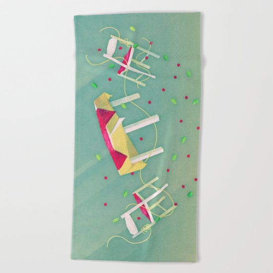 Deliciously al Dente Beach Towel