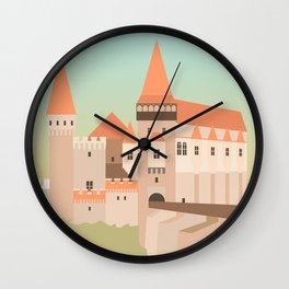 Corvin Castle, Hunedoara, Romania Wall Clock