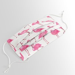 pink flamingos Face Mask