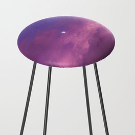 Pink Sky Palette | Cloud Magic | Moon Artwork Counter Stool
