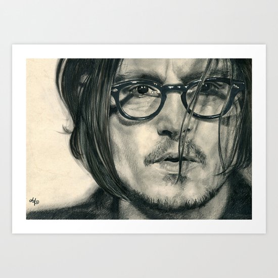 Secret Window Traditional Portrait Print Art Print