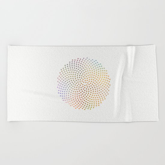 Spiral Dots Beach Towel