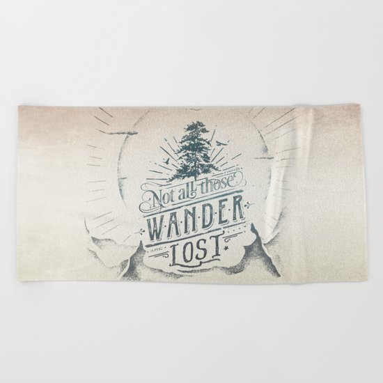 Im a wanderer Beach Towel