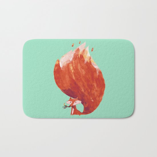 Kitsune (Fox of fire) Bath Mat
