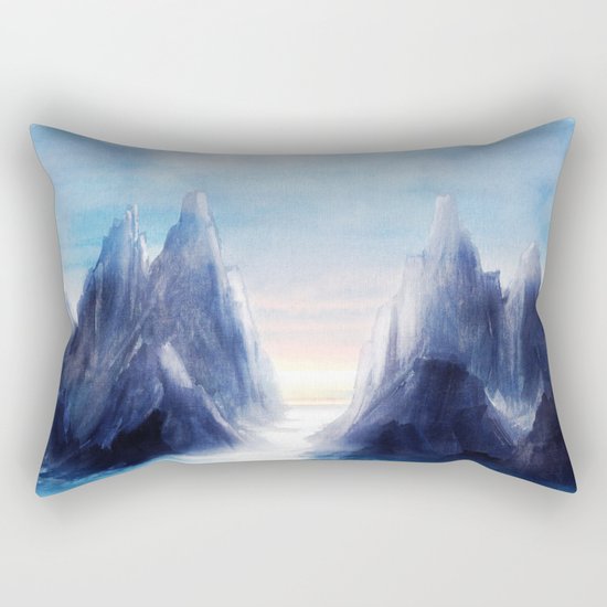 Over The Mountains III Rectangular Pillow