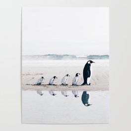 Penguin Family Poster