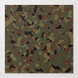 vintage military camouflage Canvas Print