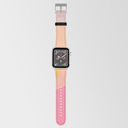 Abstract Pink and Yellow Pastel Apple Watch Band