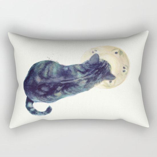 Kitten and Saucer Rectangular Pillow