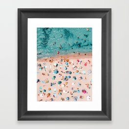 Aerial Ocean Print, Pastel Colors Beach, Sea Beach Print, Coastal Print, Beach Photography, Aerial Beach Print, Bondi Beach Print, Art Print Framed Art Print