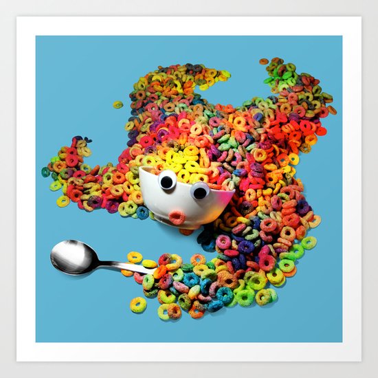Clumsy Mornings Art Print