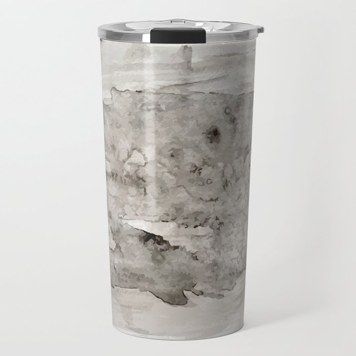 Abstract Painting Grayscape Travel Mug