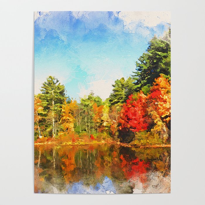Autumn in New England Poster