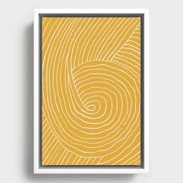 Strokes 02: Tulip Yellow Edition  Framed Canvas