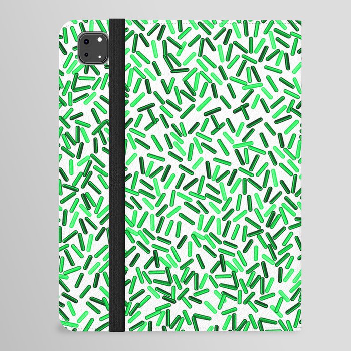 Green Sprinkles Pattern iPad Folio Case