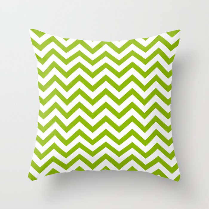 Simple Chevron Pattern Apple Green White Mix Match With