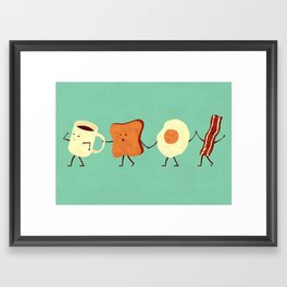 Let's All Go And Have Breakfast Framed Art Print