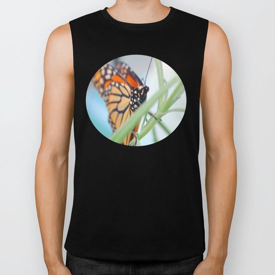 Butterfly Portrait Biker Tank