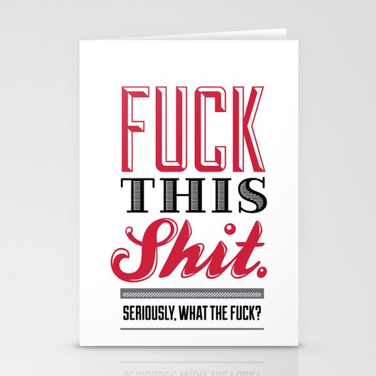 Eff This Ess Stationery Cards