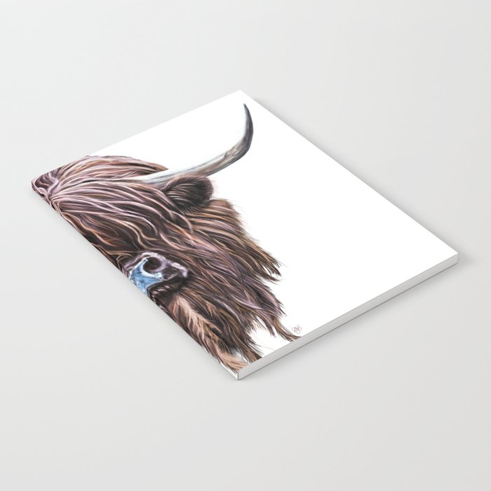 Scottish Highland Cow In Colour Notebook