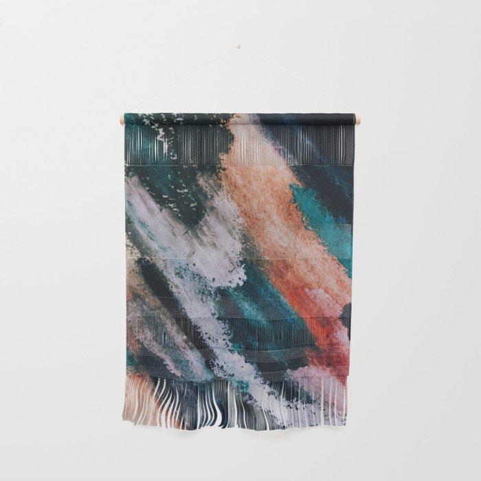 Chaos: a mixed media abstract in a variety of vibrant colors Wall Hanging