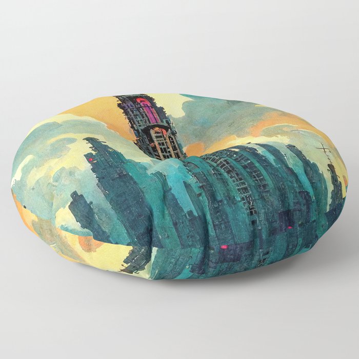 World of Tomorrow Floor Pillow