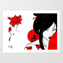 Geisha - Japan Art Print