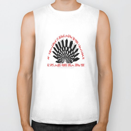 Prevent Bullying- A VermontGreetings Illustration Biker Tank