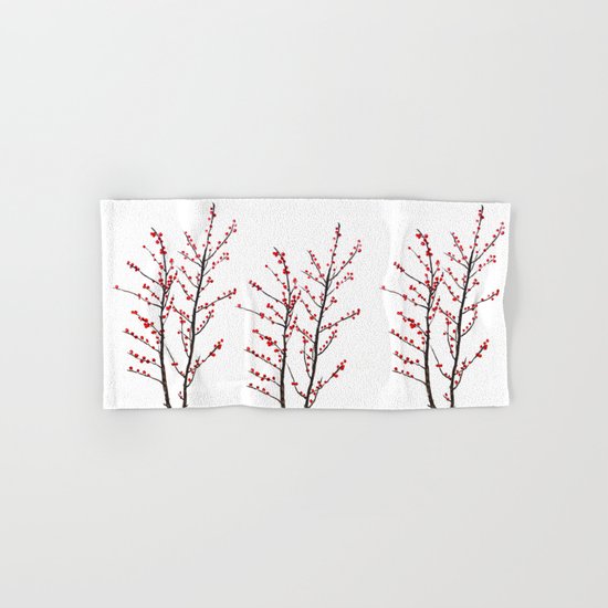 red beans branch Hand & Bath Towel