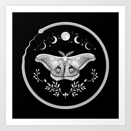 Mystical Moth Art Print