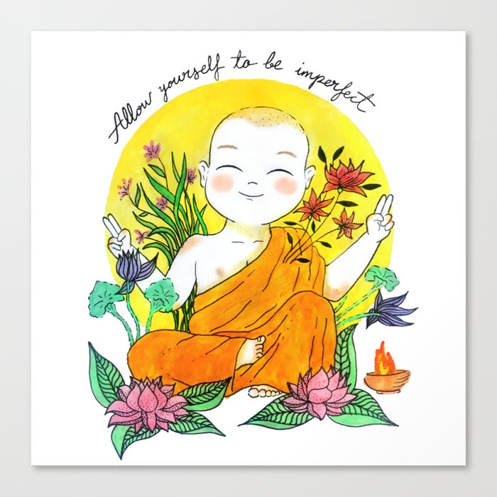 The Buddhist Monk Canvas Print