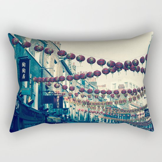 London Chinatown Rectangular Pillow