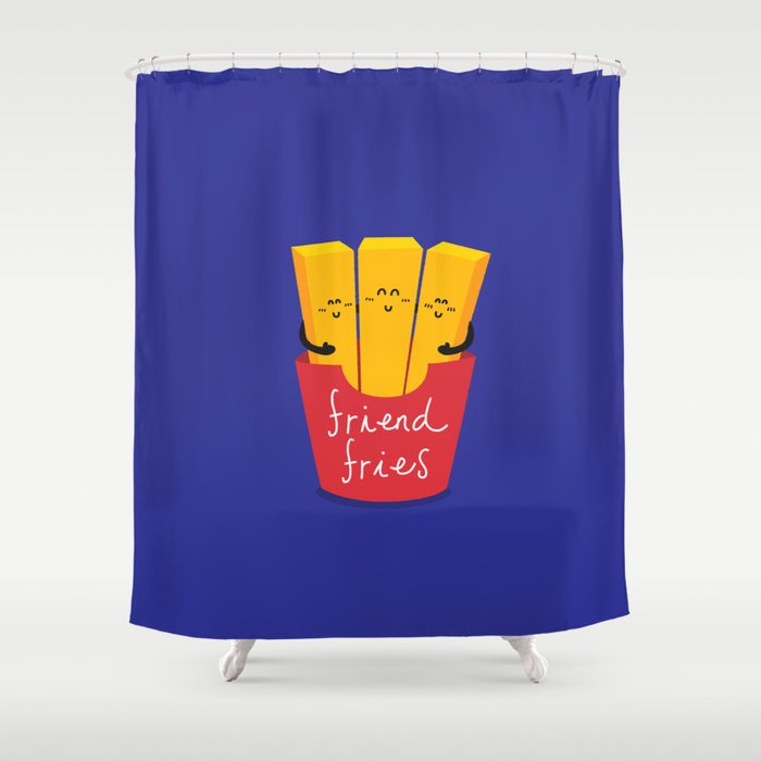 Friend Fries Shower Curtain