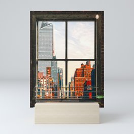New York City Window #3 | Colorful Cityscape Mini Art Print
