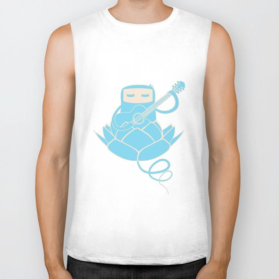 Lotus&Guitar Biker Tank