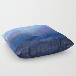 Purple Water Color Ombre Floor Pillow