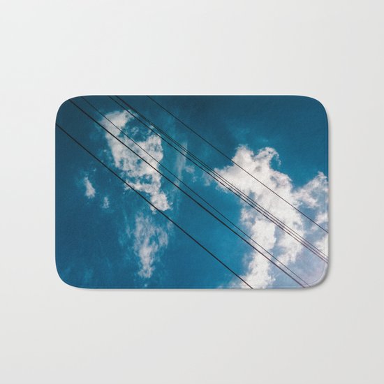 Lines in the sky Bath Mat