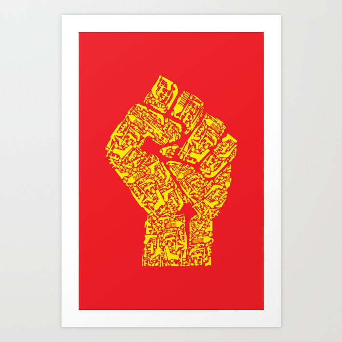 The Hand of Revolution Art Print