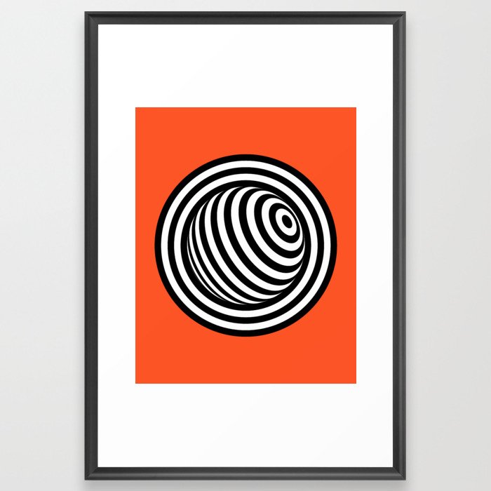 Circular Framed Art Print