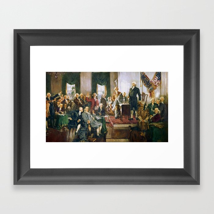 Signing Of The Constitution Framed Art Print